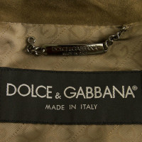 Dolce & Gabbana giacca di pelle scamosciata