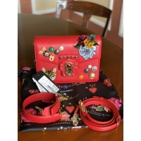 Dolce & Gabbana Umhängetasche aus Leder in Rot