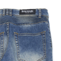 Balmain Jeans en Coton en Bleu