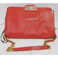 Fendi Handtasche aus Leder in Rot