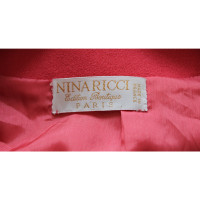 Nina Ricci Jacke/Mantel aus Baumwolle in Fuchsia