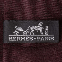 Hermès Fourre Tout Cabas Tote aus Canvas in Schwarz