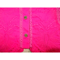 Karen Millen Oberteil aus Baumwolle in Rosa / Pink