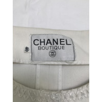 Chanel Jacke/Mantel aus Baumwolle in Creme