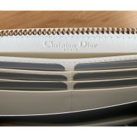 Christian Dior Täschchen/Portemonnaie aus Leder in Weiß