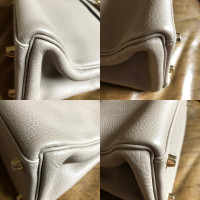 Hermès Kelly Bag aus Leder in Creme