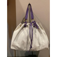 Yves Saint Laurent Tote bag Leather in White