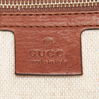 Gucci Umhängetasche aus Canvas in Beige