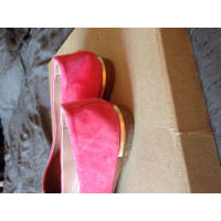 Calvin Klein Slippers/Ballerinas Suede in Pink