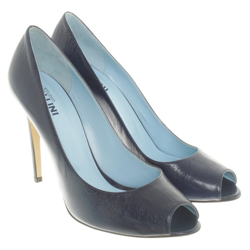 Pollini Peep-toes in dark blue