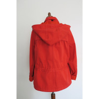 Burberry Jacket/Coat Cotton in Red