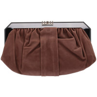 Marni Clutch Bag Suede in Brown
