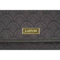 Lanvin Clutch Bag Canvas in Black