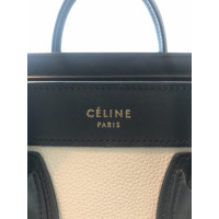 Céline Umhängetasche aus Leder in Creme