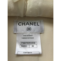 Chanel Oberteil aus Wolle in Creme