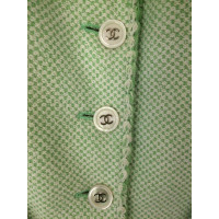 Chanel Veste/Manteau en Coton en Vert