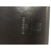 Balmain X H&M Clutch aus Leder in Silbern