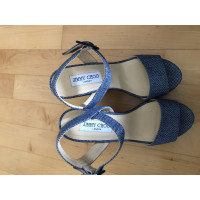 Jimmy Choo Sandals Jeans fabric in Blue