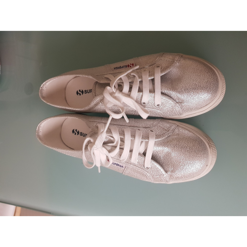 Superga Trainers in Silvery