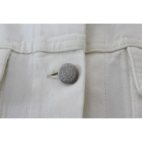 Helmut Lang Jacke/Mantel aus Baumwolle in Weiß