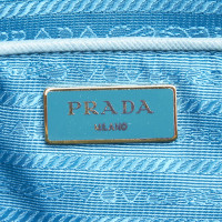 Prada Tote Bag aus Leder in Blau