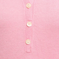 Allude Knitted polo shirt in pink