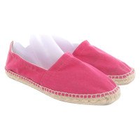 Castañer Chaussons/Ballerines en Toile en Rose/pink