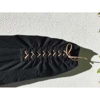 Hermès Hose aus Baumwolle in Schwarz