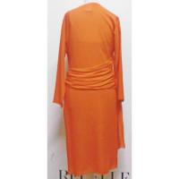 Christian Dior Kleid aus Seide in Orange