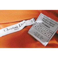 Christian Dior Vestito in Seta in Arancio