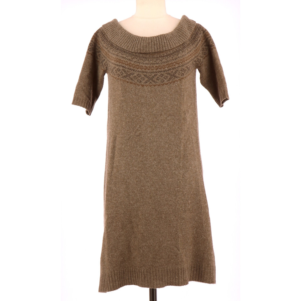 Comptoir Des Cotonniers Dress Wool in Brown