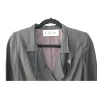 Chloé Jacke/Mantel aus Baumwolle in Schwarz