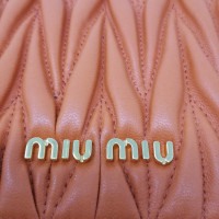 Miu Miu Accessoire aus Leder in Orange