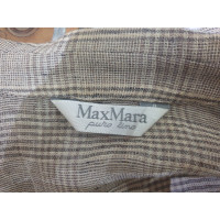 Max Mara Giacca/Cappotto in Lino in Beige