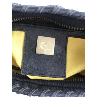 Just Cavalli Handtasche aus Canvas in Schwarz