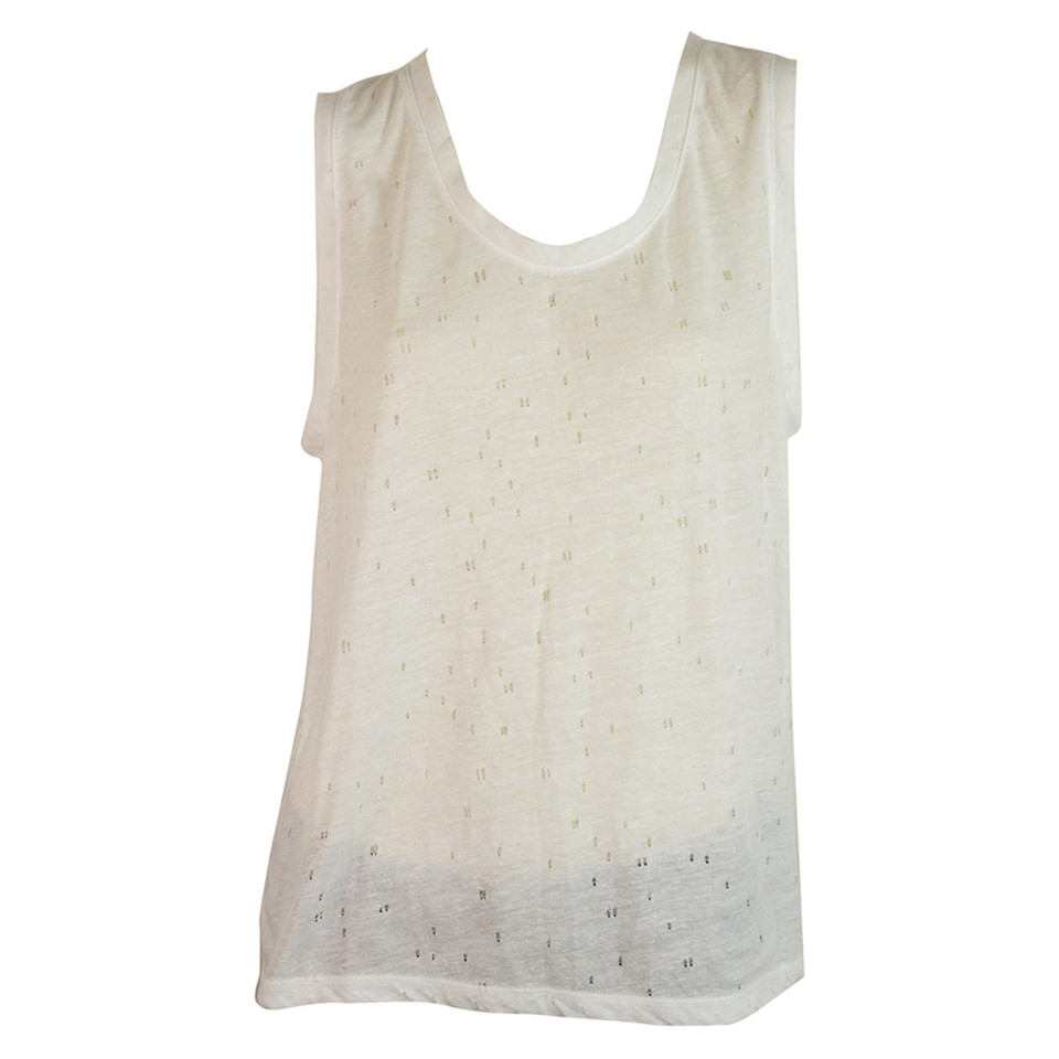 T By Alexander Wang Top Linen in White