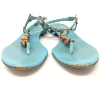 Gucci Sandals Leather in Turquoise