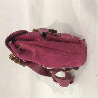 Gucci Rucksack aus Wildleder in Rosa / Pink