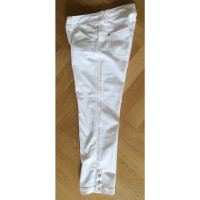 Trussardi Paio di Pantaloni in Cotone in Bianco