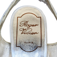 Roger Vivier Wedges Leather in Silvery