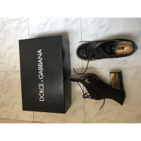Dolce & Gabbana Lace-up shoes Leather in Bordeaux