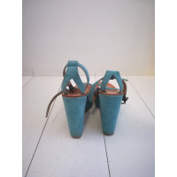 Jeffrey Campbell Wedges Suede in Turquoise