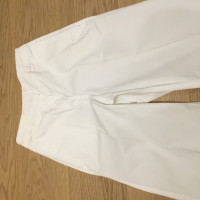 Pinko Paire de Pantalon en Coton en Blanc