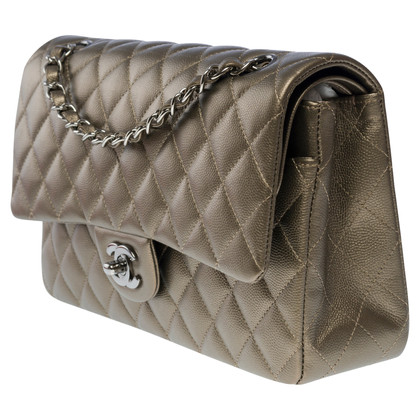 Chanel Classic Flap Bag en Cuir en Ocre