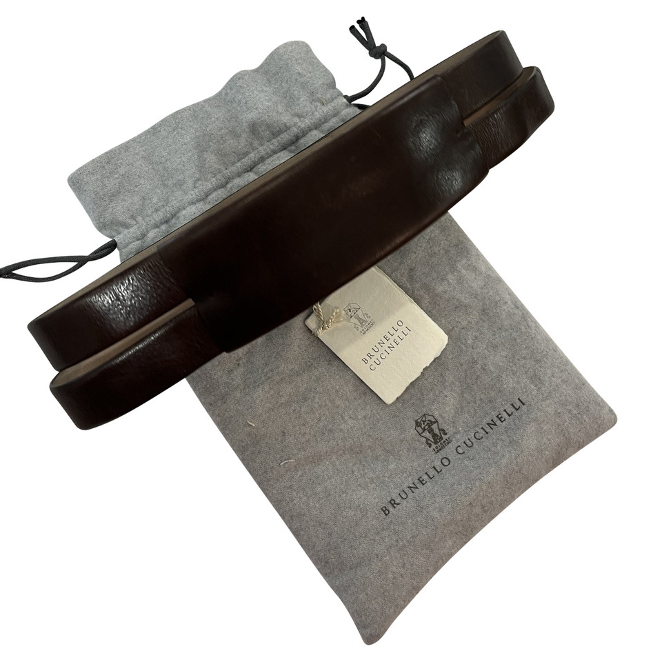 Brunello Cucinelli Belt Leather in Brown