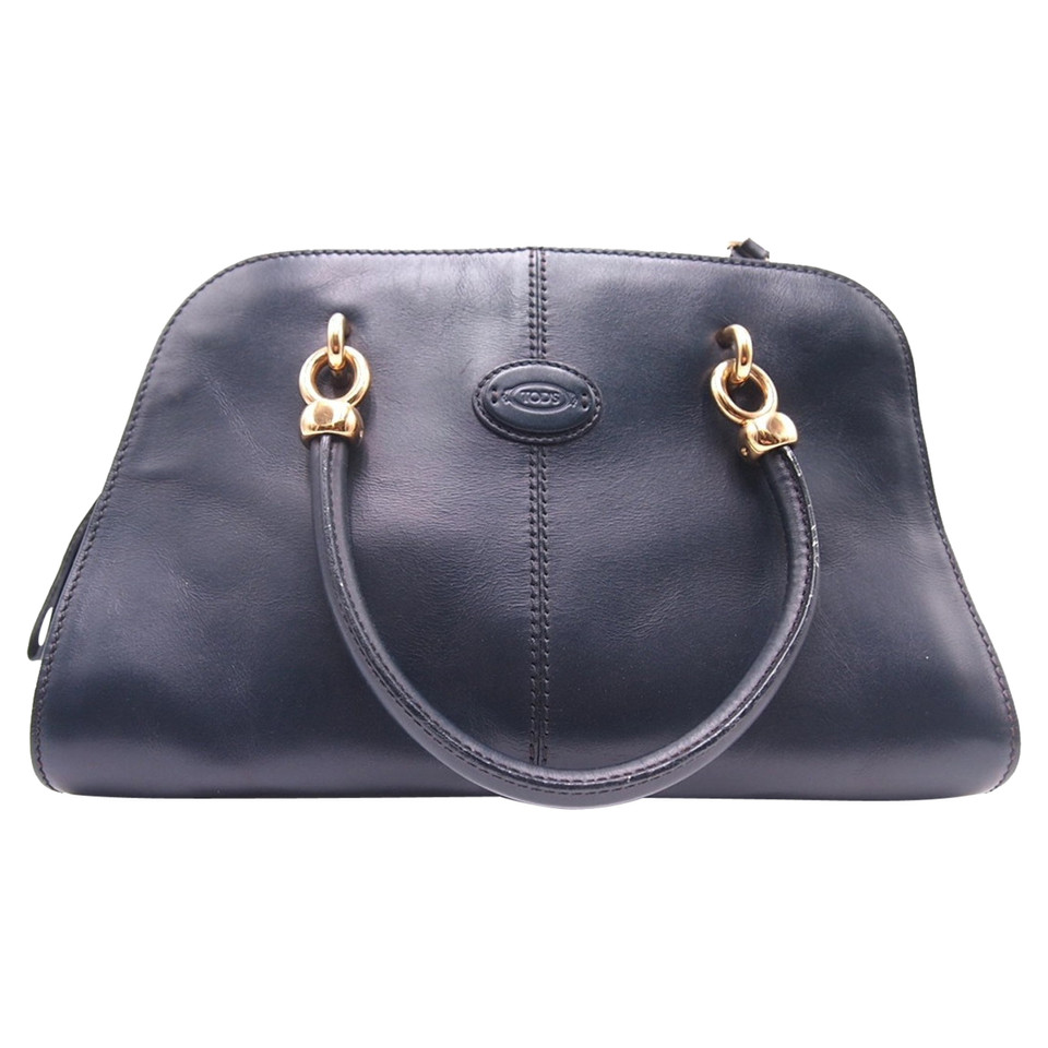 Tod's Shopper Leather in Blue