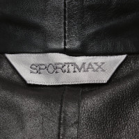 Sport Max Veste/Manteau en Cuir en Noir