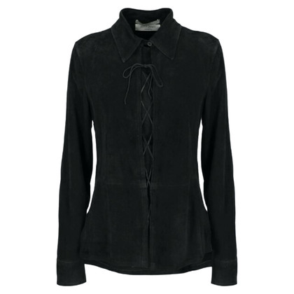 Saint Laurent Top Leather in Black