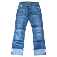 7 For All Mankind Jeans Katoen in Blauw