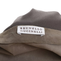 Brunello Cucinelli Robe en daim